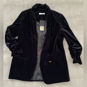 Nine West Velvet Blazer - NWT - Color Black - Size M